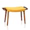 Manhattan Comfort Geta Ottoman in Yellow and Antique Walnut OT001-YL - alternate 1
